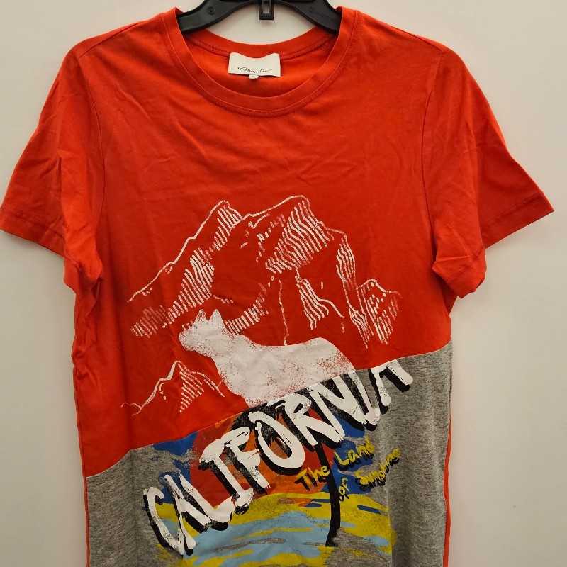 3.1 Philip Lim 加州拼接紅色T,尺寸M-6