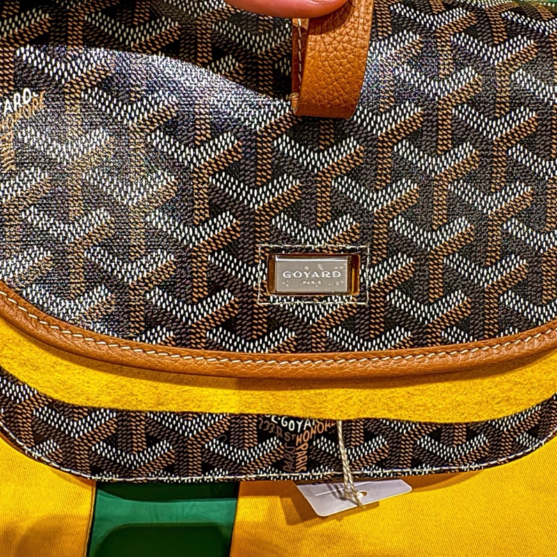 ［全新］GOYARD｜BELVEDERE PM Black & Tan 郵差包-6