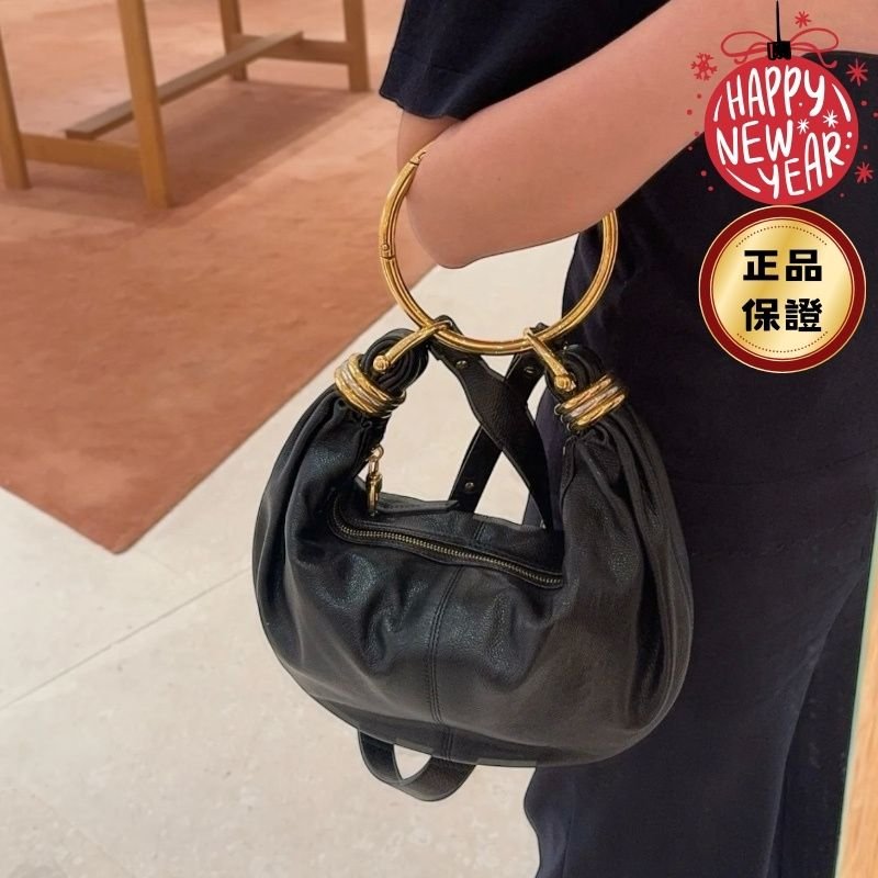 🎊佳節特賣🎁Chloe Bracelet Hobo 手環包 黑色-0