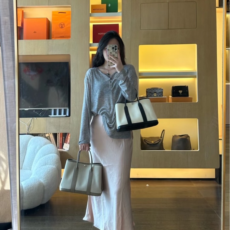 舔舔價‼️愛馬仕 Hermes Garden party 30 W刻帆布拼牛皮款 送內膽-6