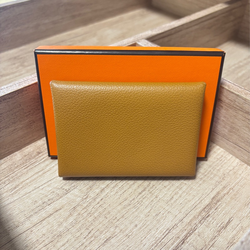 （全配）愛馬仕 Hermes Calvi Duo 錢包 卡夾（台灣購證）-1