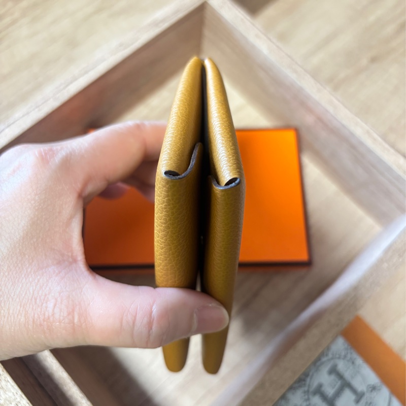 （全配）愛馬仕 Hermes Calvi Duo 錢包 卡夾（台灣購證）-5