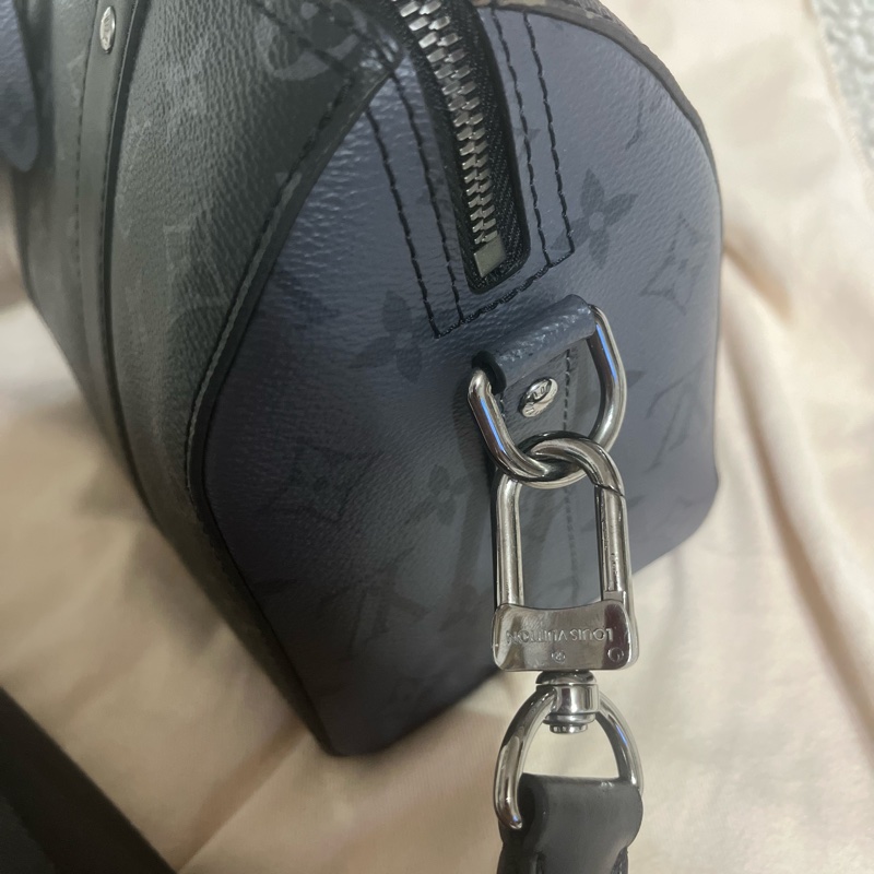 Louis Vuitton City Keepall M45936 側背包 9成新 經典黑老花 晶片款-3