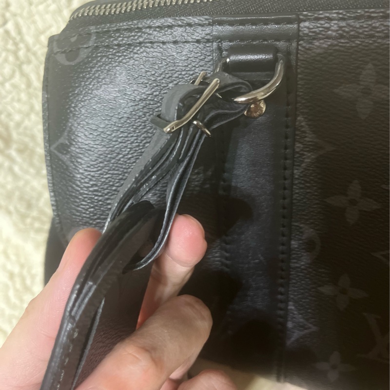 Louis Vuitton City Keepall M45936 側背包 9成新 經典黑老花 晶片款-9