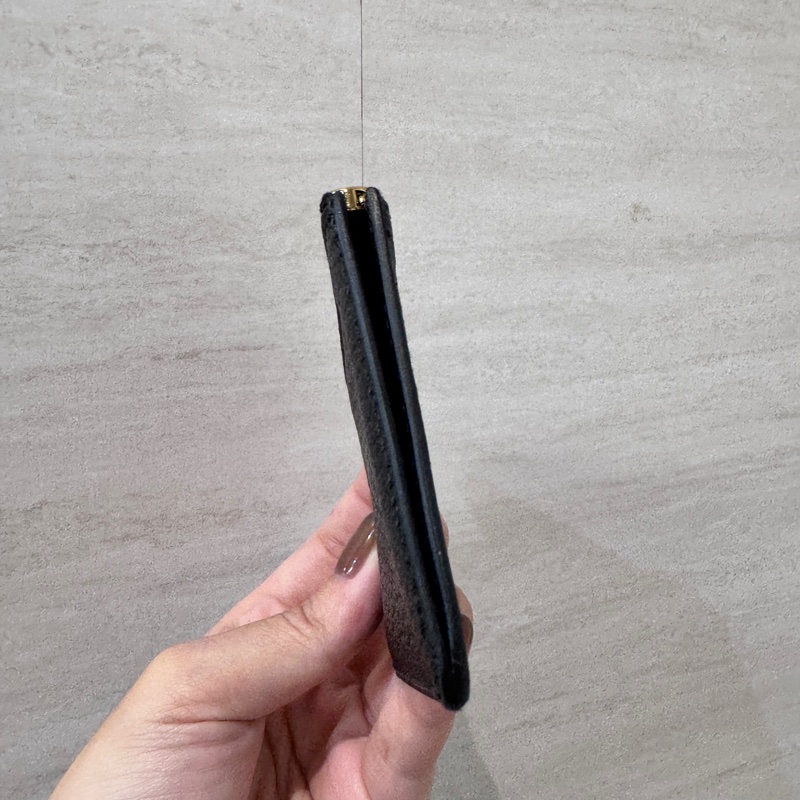 Hermes Roulis Slim 89黑山羊皮金釦豬鼻子錢包 腰包 可自行➕背帶 多種背法-11