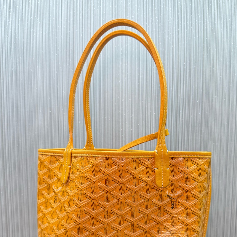 Goyard Anjou mini tote戈雅黃色迷你手提購物袋托特包-8
