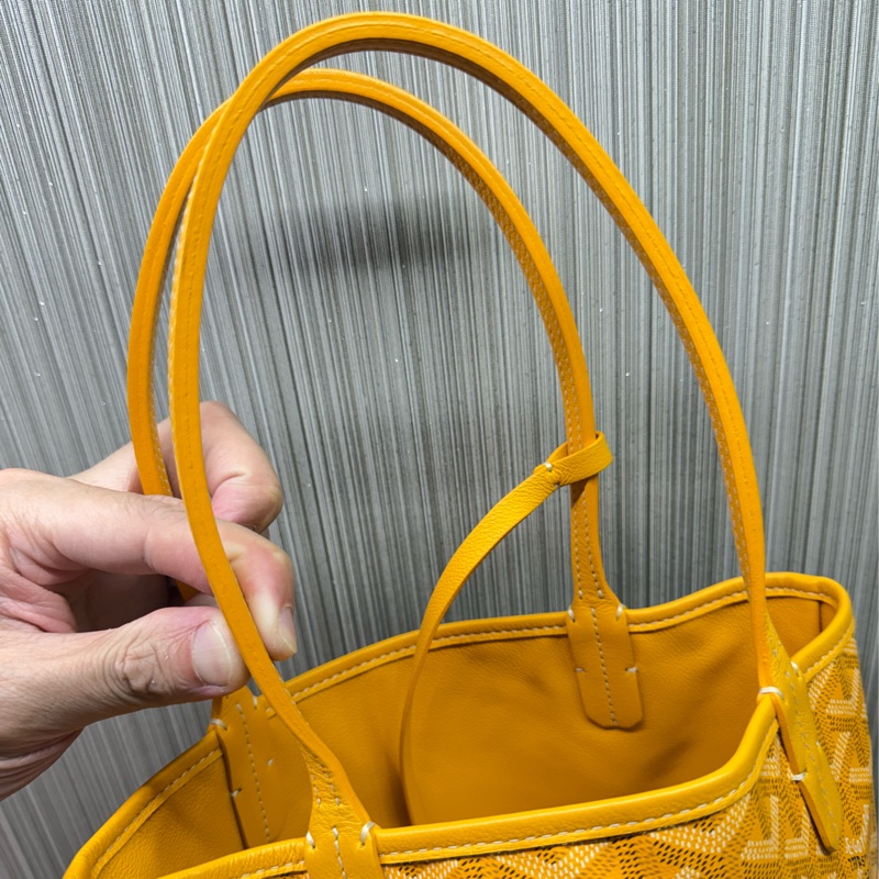 Goyard Anjou mini tote戈雅黃色迷你手提購物袋托特包-10