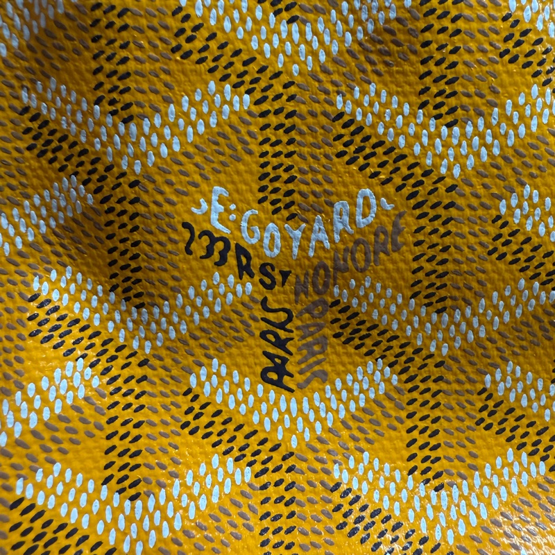 Goyard Anjou mini tote戈雅黃色迷你手提購物袋托特包-22