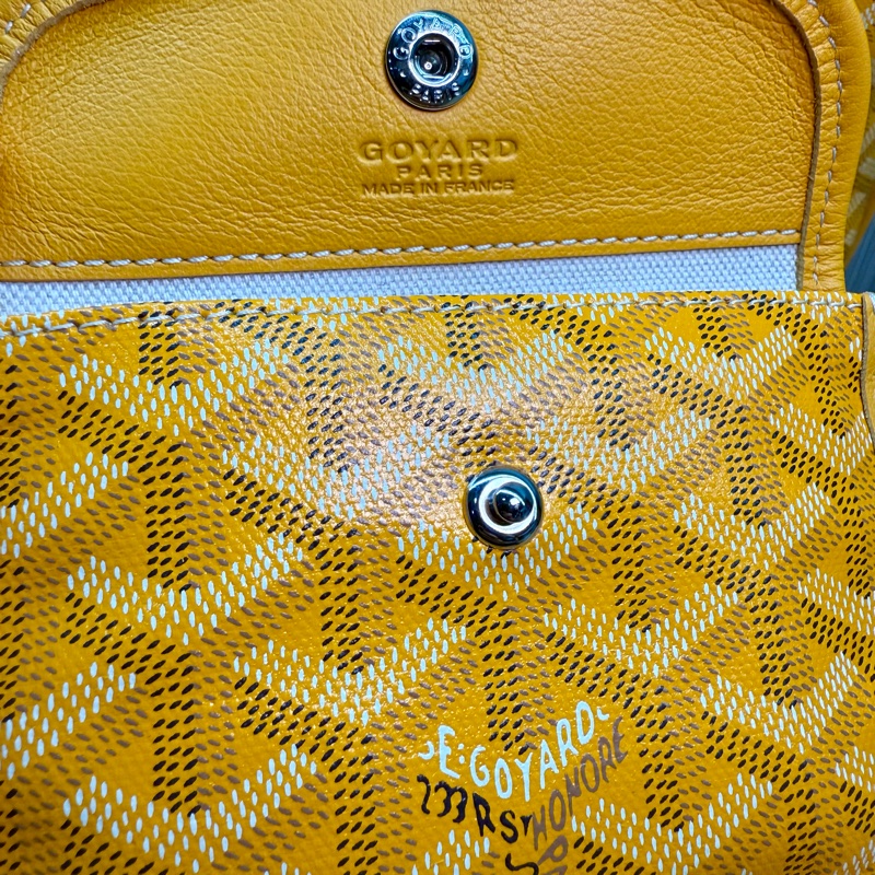 Goyard Anjou mini tote戈雅黃色迷你手提購物袋托特包-24