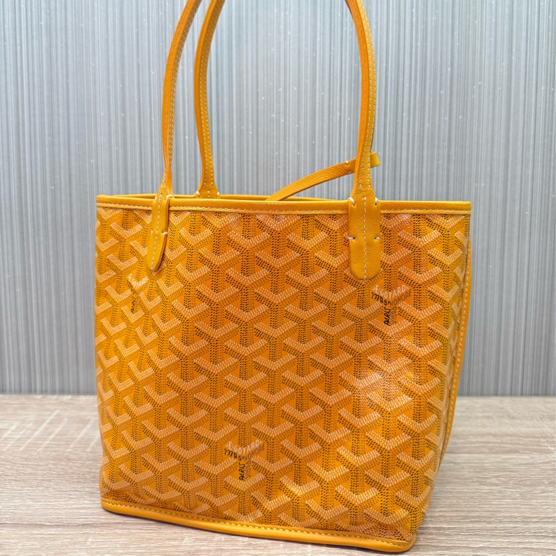 Goyard Anjou mini tote戈雅黃色迷你手提購物袋托特包-3