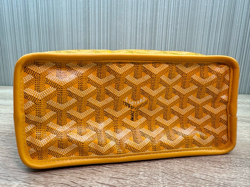 Goyard Anjou mini tote戈雅黃色迷你手提購物袋托特包-5