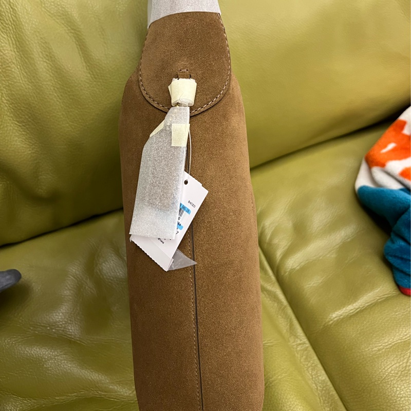 Coach Brookly 28 麂皮棕 全新-4