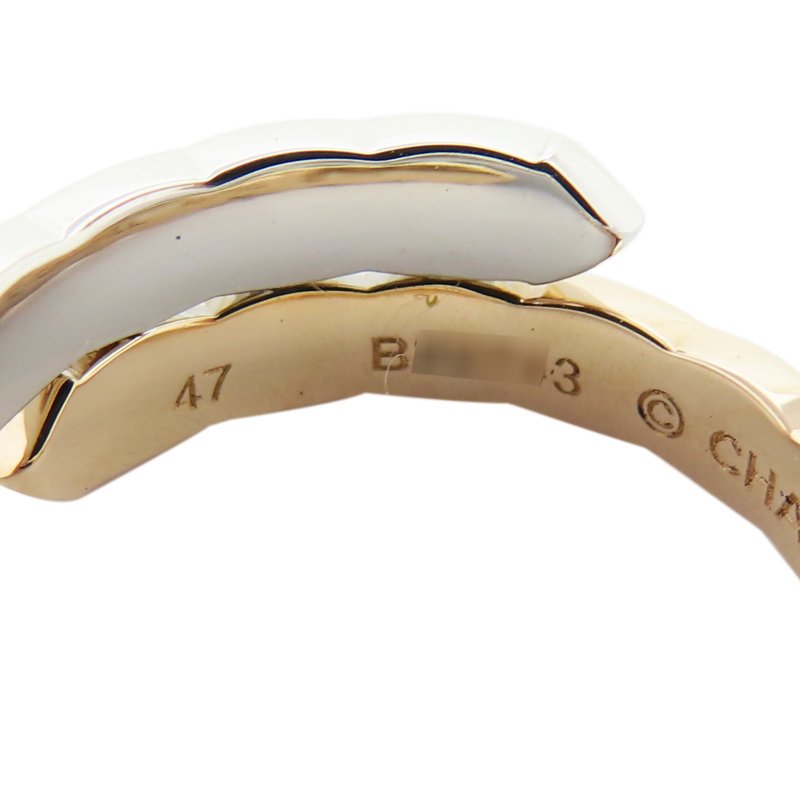 【激安價】 COCO CRUSH TOI ET MOI 18K白金 BEIGE米色金 鑲鑽戒指 B22743-8