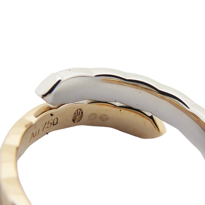 【激安價】 COCO CRUSH TOI ET MOI 18K白金 BEIGE米色金 鑲鑽戒指 B22743-9