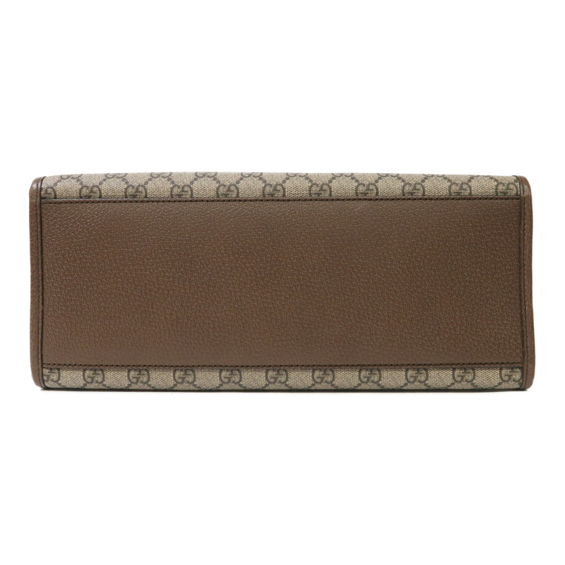 GUCCI 【激減優惠】塗層帆布Disney GG Supreme金扣手挽肩背兩用袋米色-3