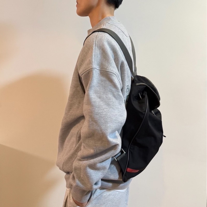 prada 黑 尼龍 後背包 肩背包 手提包 雙肩包-1