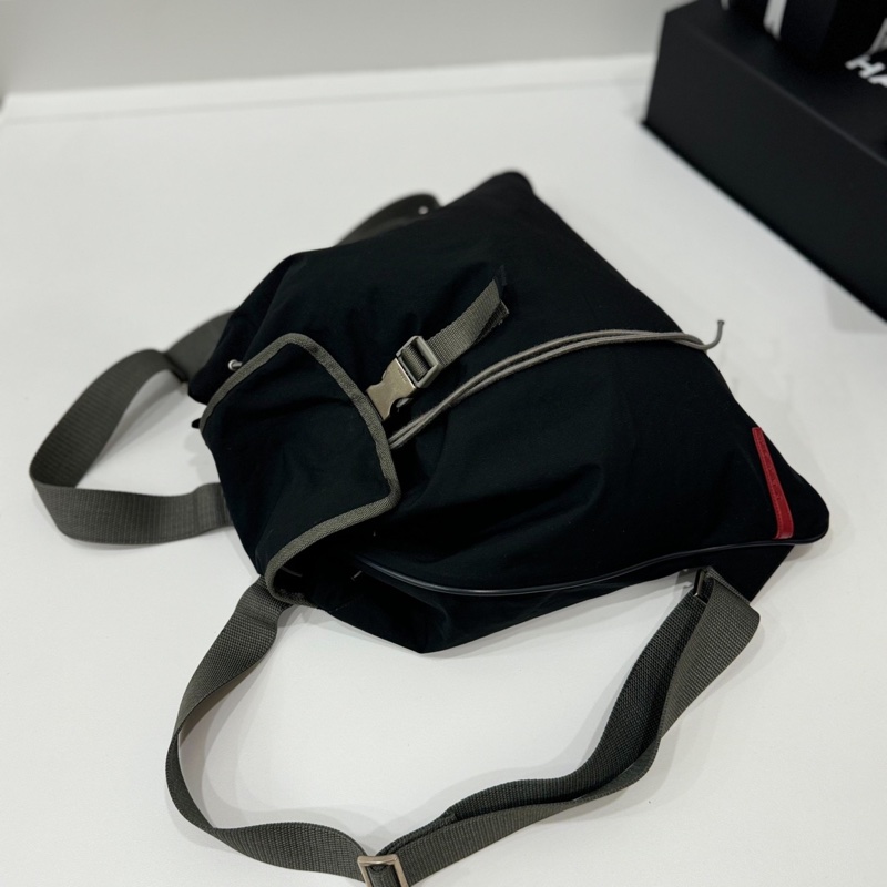 prada 黑 尼龍 後背包 肩背包 手提包 雙肩包-2