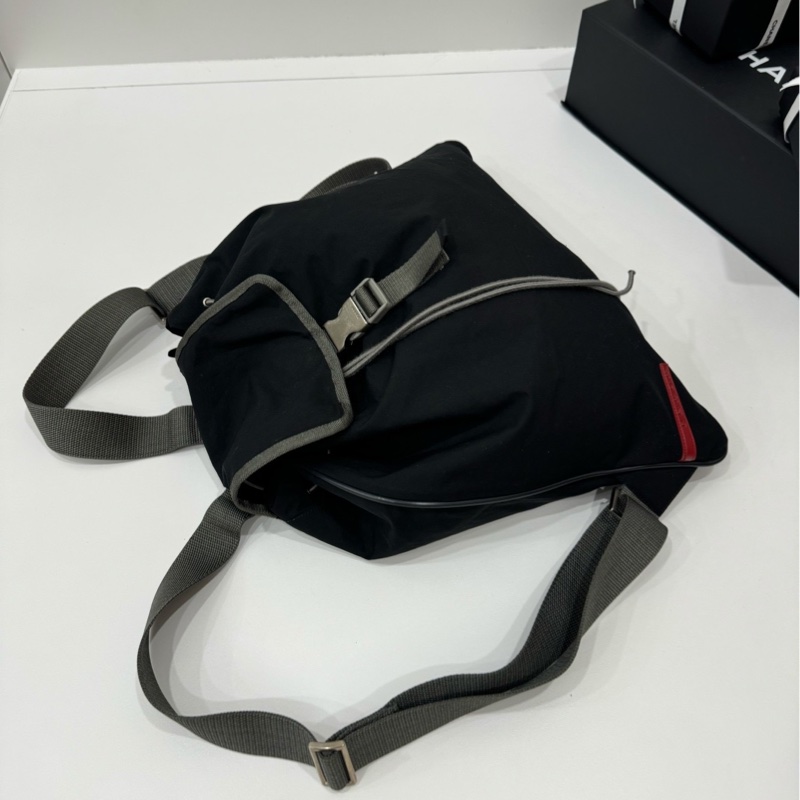 prada 黑 尼龍 後背包 肩背包 手提包 雙肩包-3
