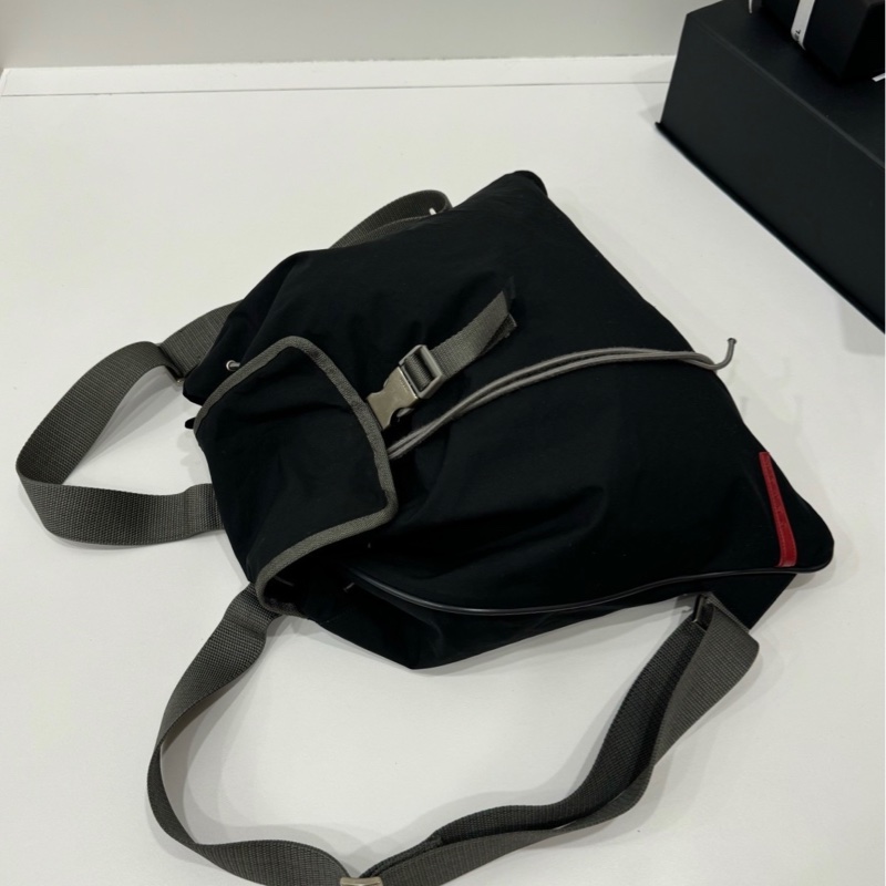 prada 黑 尼龍 後背包 肩背包 手提包 雙肩包-5