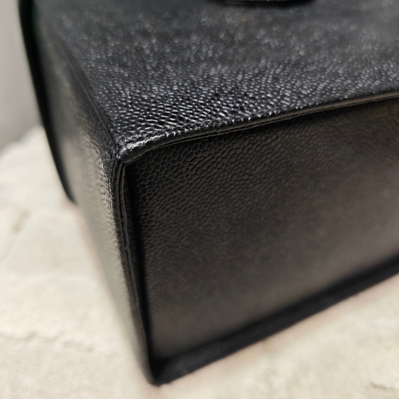 Chanel Vintage 女神荔枝牛皮化妝箱 標卡齊-26