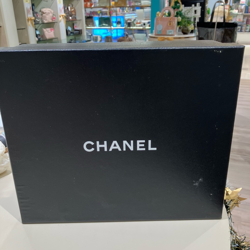 香奈兒皮穿鏈雙C Logo穿趾拖鞋-46