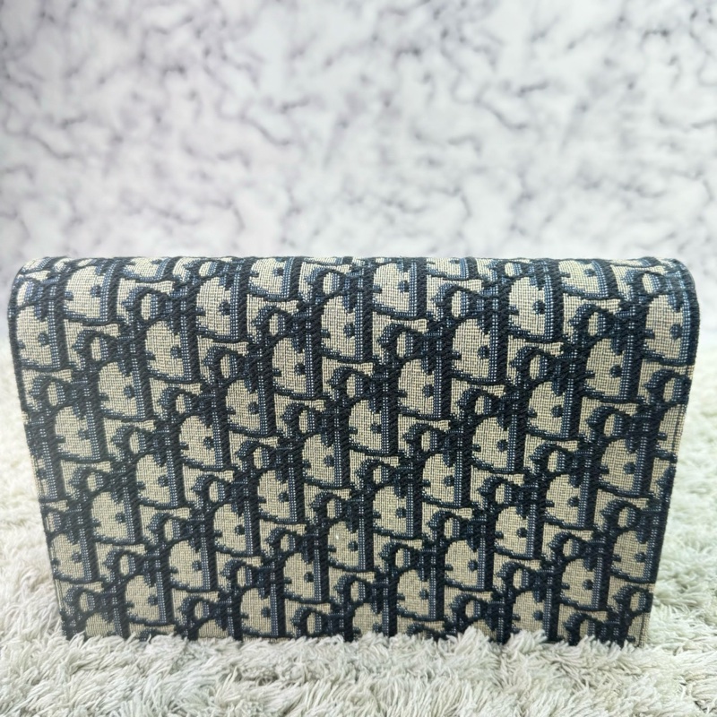 Dior迪奧 經典Saddle系列Oblique提花帆布WOC（大款）-5