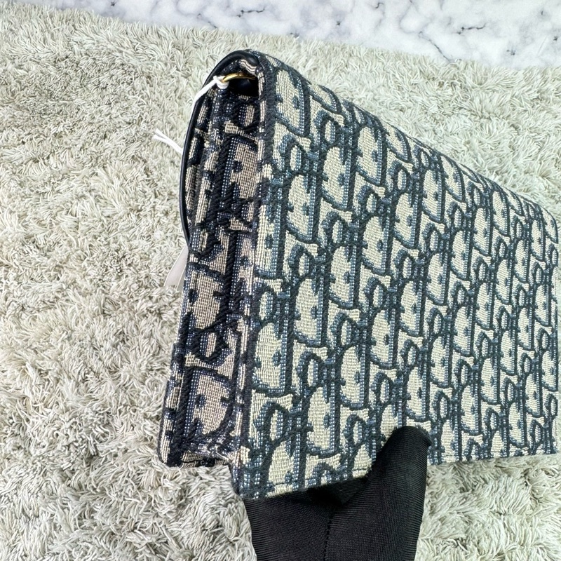 Dior迪奧 經典Saddle系列Oblique提花帆布WOC（大款）-11