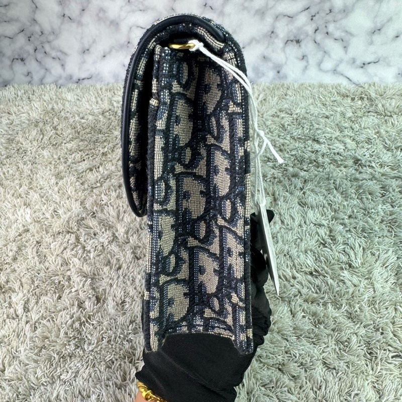 Dior迪奧 經典Saddle系列Oblique提花帆布WOC（大款）-13