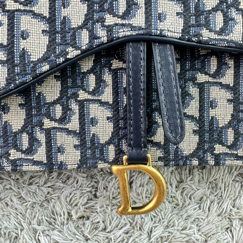 Dior迪奧 經典Saddle系列Oblique提花帆布WOC（大款）-20
