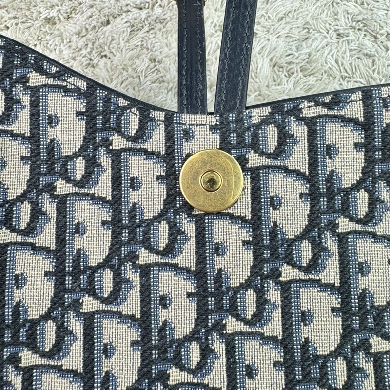 Dior迪奧 經典Saddle系列Oblique提花帆布WOC（大款）-24