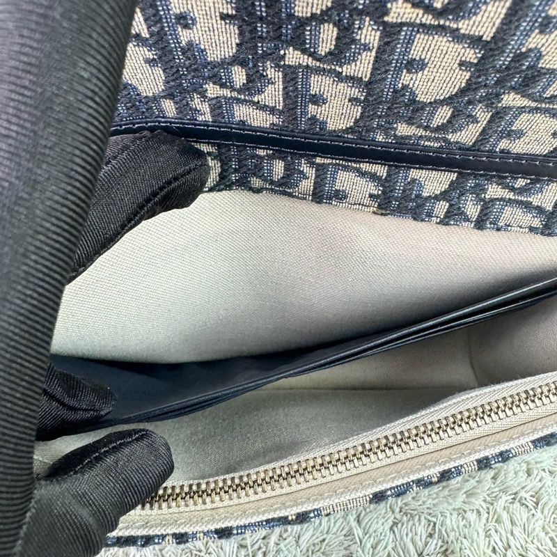 Dior迪奧 經典Saddle系列Oblique提花帆布WOC（大款）-27