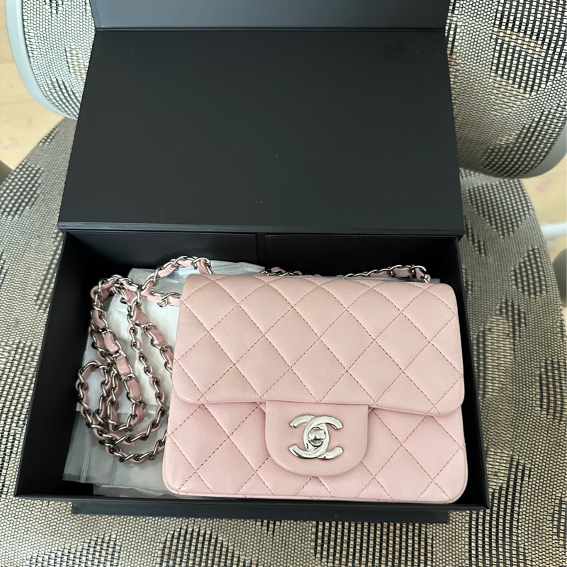 Chanel 櫻花粉方胖子-7