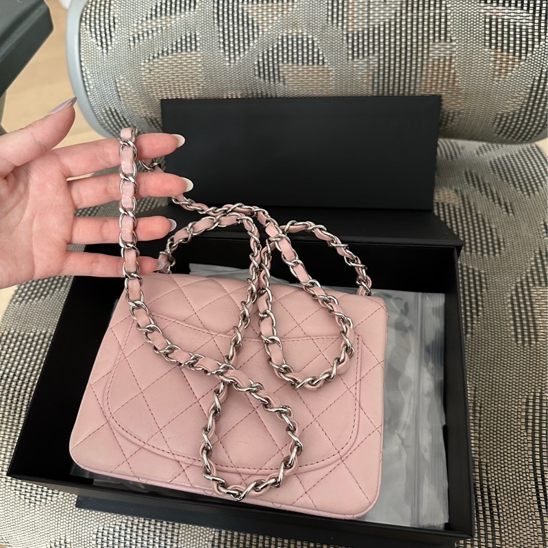 Chanel 櫻花粉方胖子-10