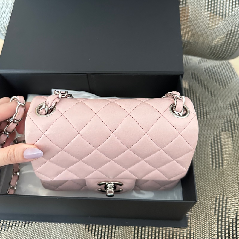 Chanel 櫻花粉方胖子-17