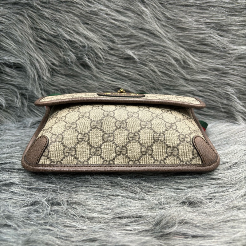 GUCCI 493930 字紋 綠紅綠 虎頭包 斜背包 相機包 手拿包 腰包 胸口包 霹靂包-5