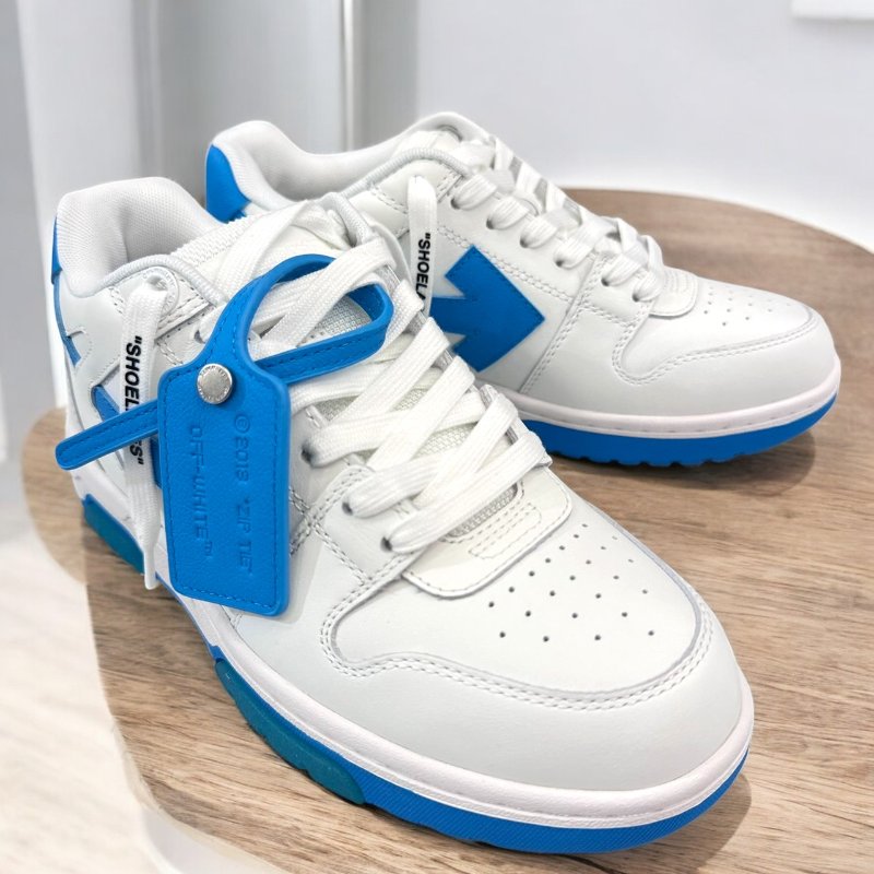 OFF 藍箭頭吊牌白球鞋/37 全新-1