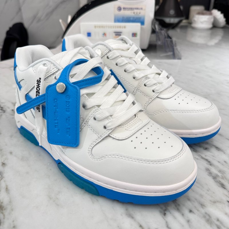 OFF 藍箭頭吊牌白球鞋/37 全新-3