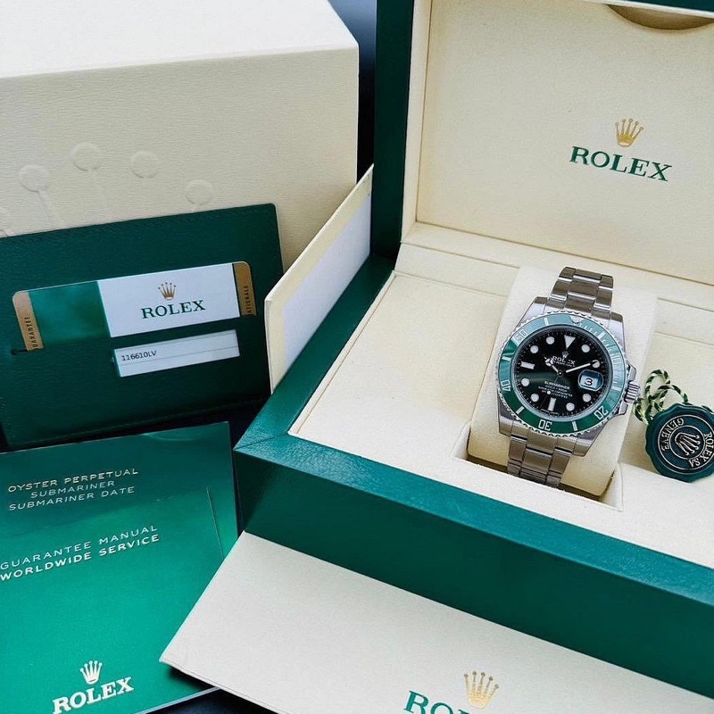 ROLEX 勞力士 Submariner 116610LV 潛航者 綠水鬼 陶瓷框 潛水錶 自動上鍊 40mm-4