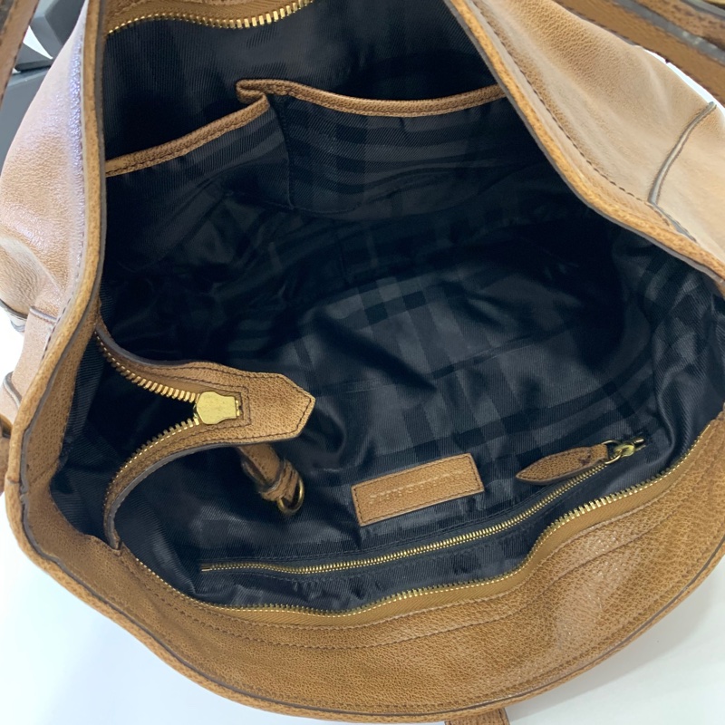 Burberry Brown Leather Shoulder Bag 咖啡 托特包 手提包 肩背包 側背包 公事包-13