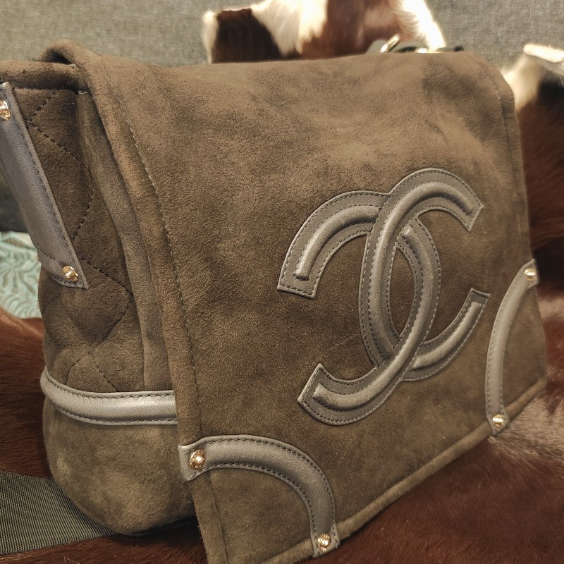 日本帶回絕版中古香奈兒中性男女包包-2