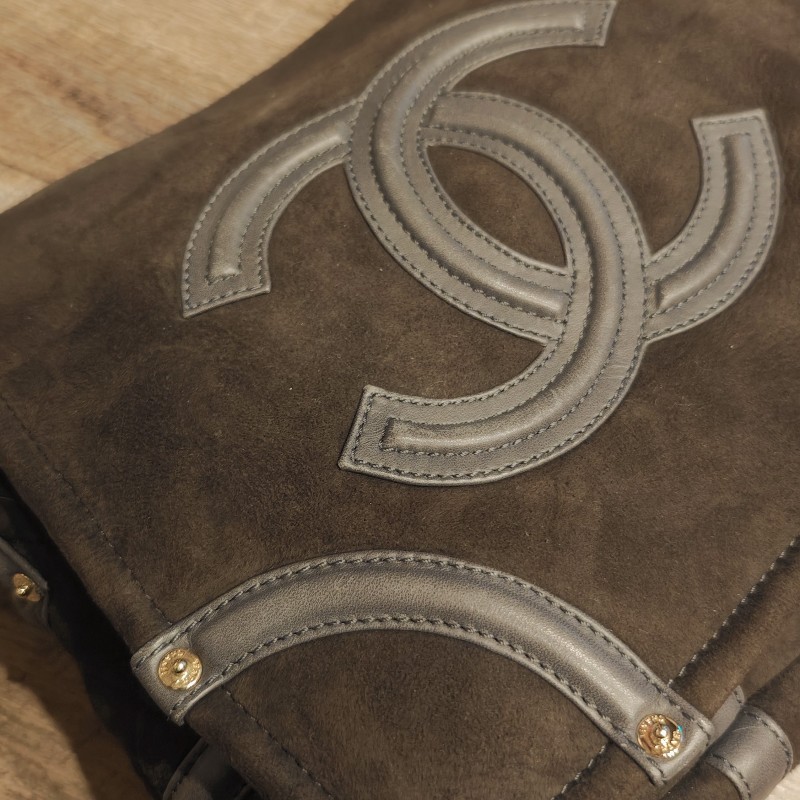 日本帶回絕版中古香奈兒中性男女包包-18