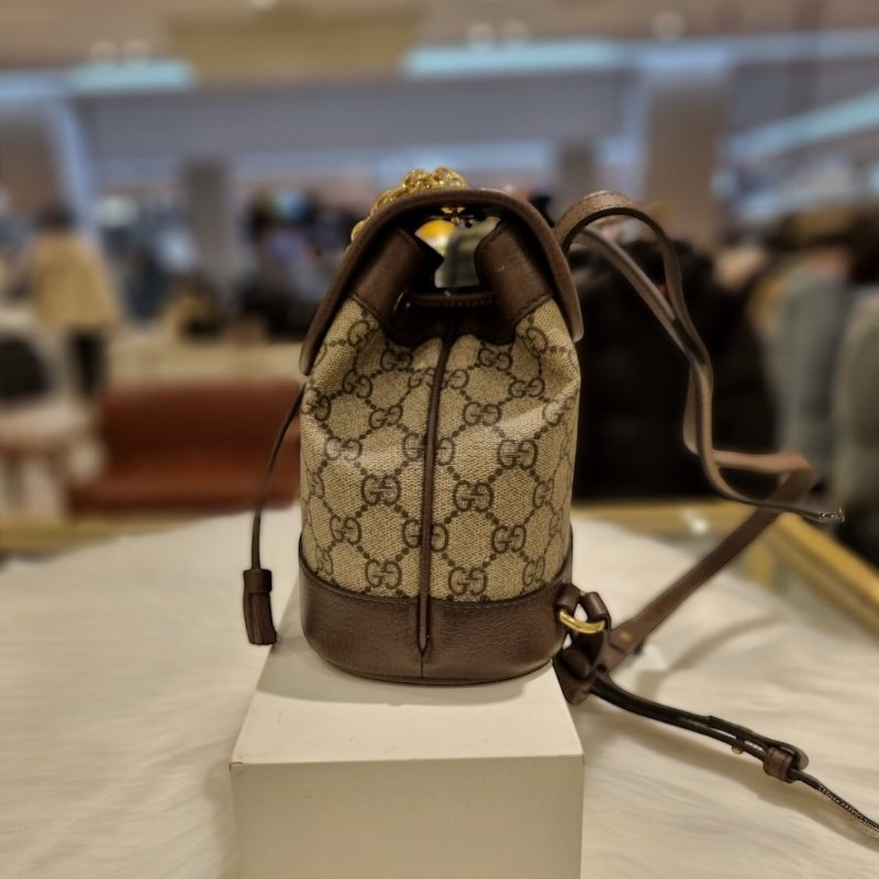 ▍當季新品 ▍Gucci 795221 Ophidia GG Supreme迷你背包 米色及烏木-11