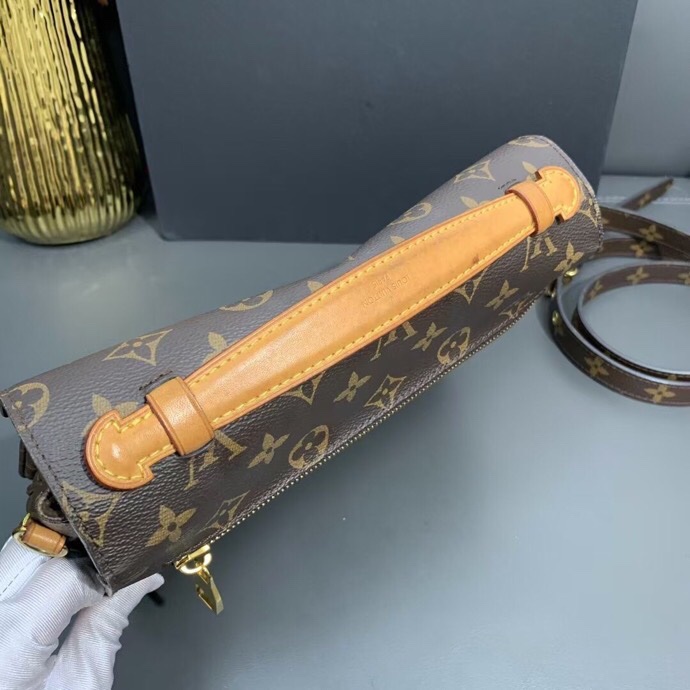 9新Lv路易威登 Louis Vuitton 老花郵差包 2017購入-8