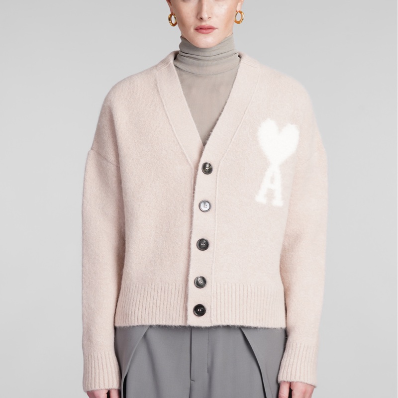 Ami 開襟針織外套 毛衣-0