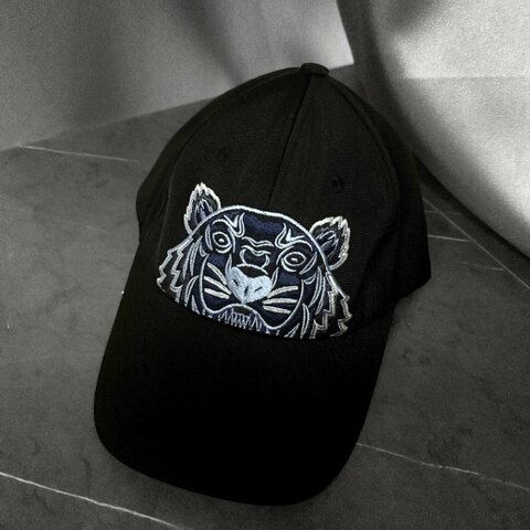 🎀 雙11送禮首選・幸福價開跑 💝【KENZO  高田賢三】藍色刺繡虎頭LOGO 棒球帽/帽子