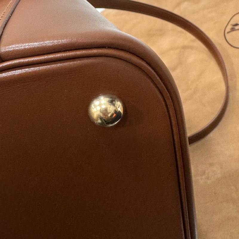 HERMES 愛馬仕 棕色 金棕 31 Bolide 保齡球包 手提包 斜背包 肩背包 側背包-31