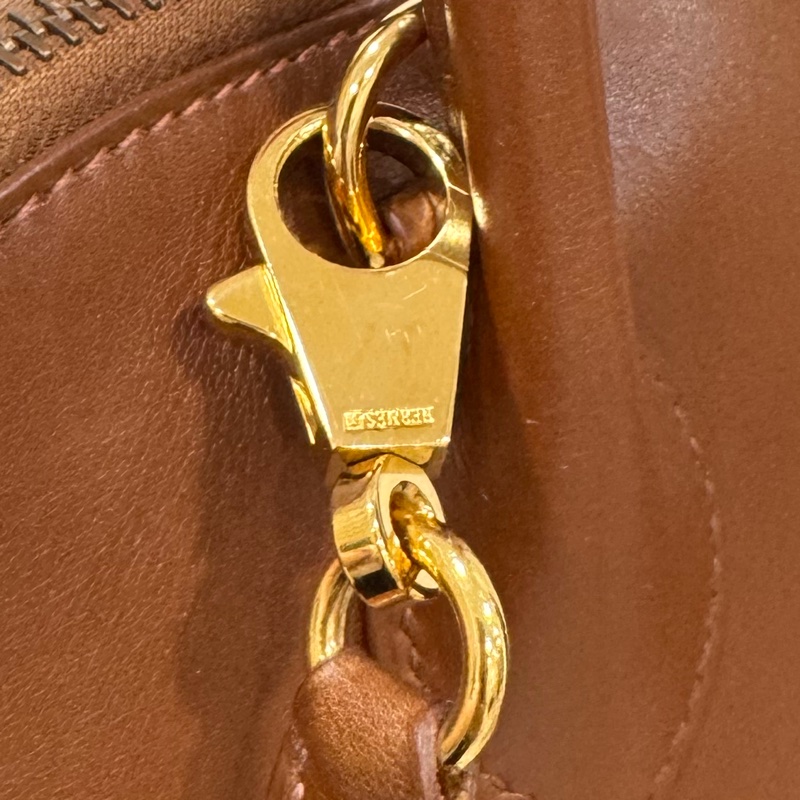 HERMES 愛馬仕 棕色 金棕 31 Bolide 保齡球包 手提包 斜背包 肩背包 側背包-39
