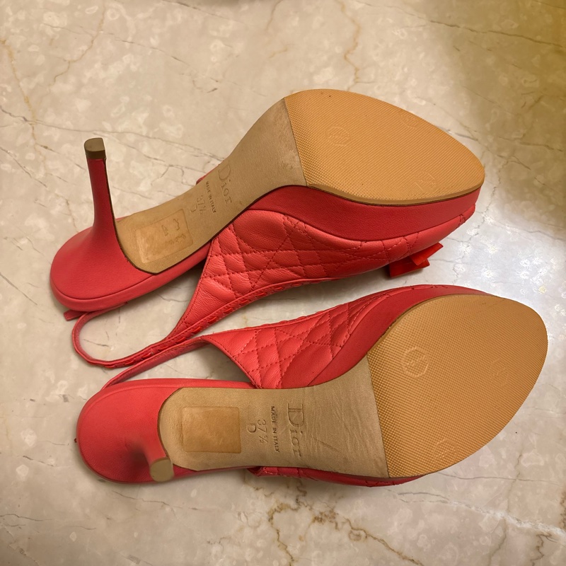 Dior粉色高跟鞋-37