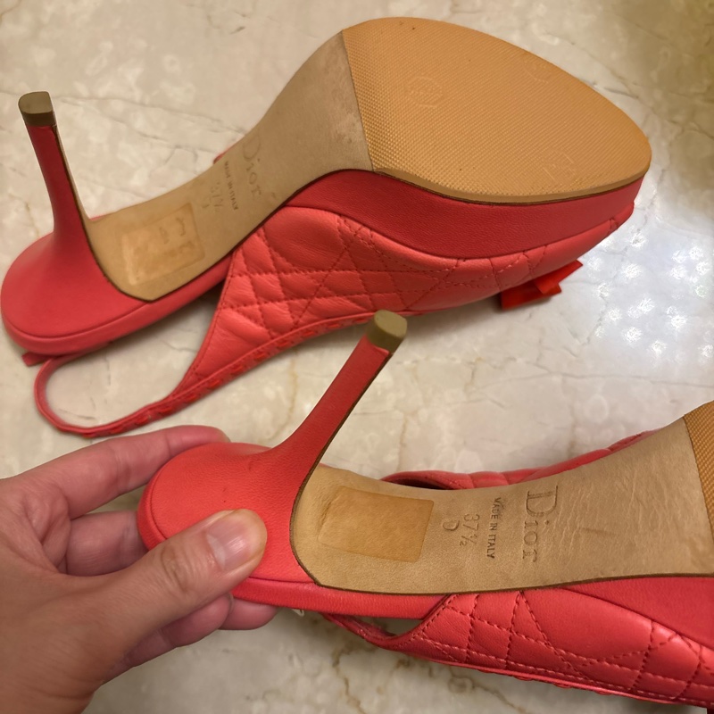 Dior粉色高跟鞋-38