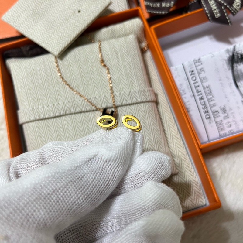 售HERMES・愛馬仕#mini pop H #耳釘奶白色-3